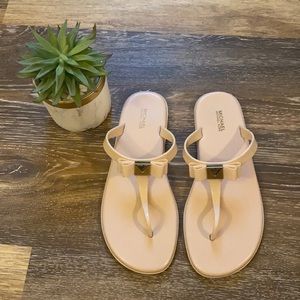 Michael Kors jelly bow flip flop